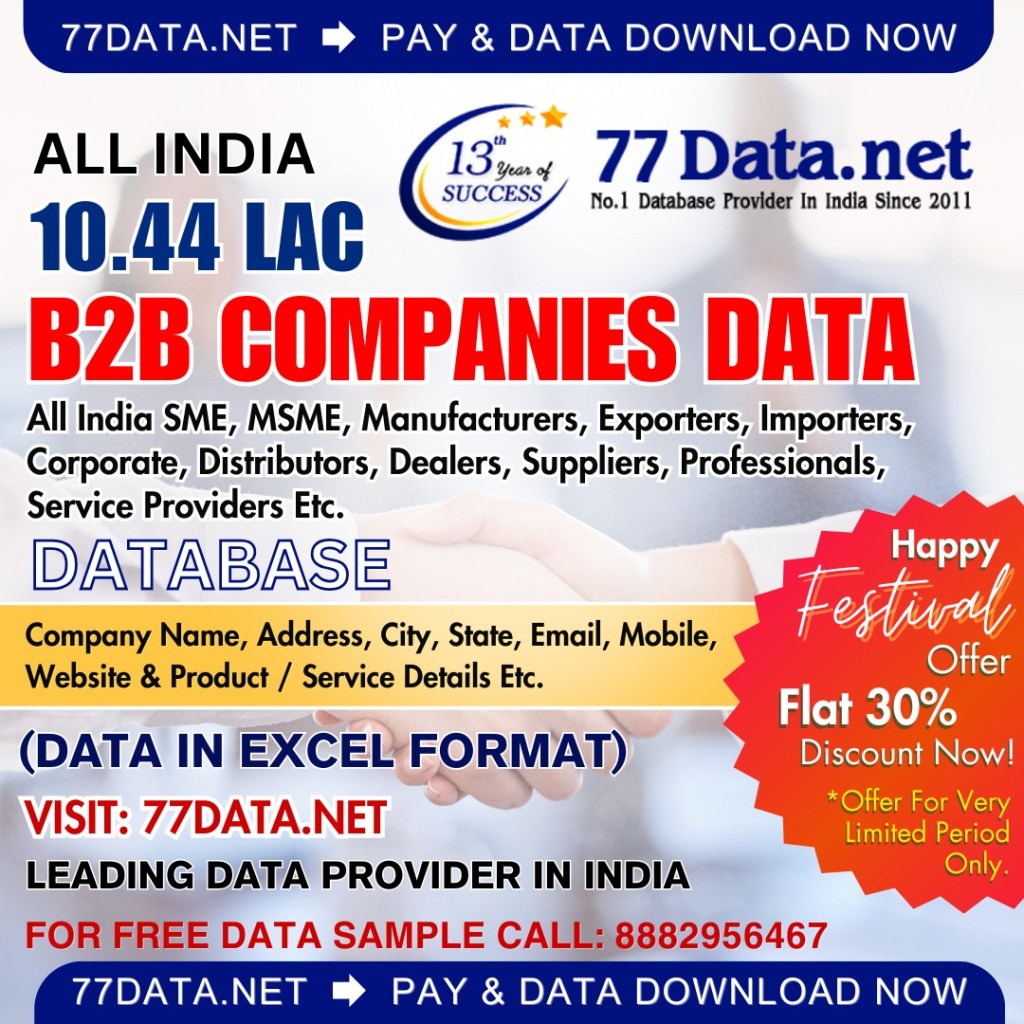 Which is the best b2b database provider in Delhi, NCR